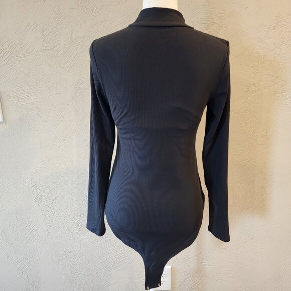 Girlfriend Collective Ribbed Turtleneck Long-sleeve Bodysuit - Picture 3 of 5